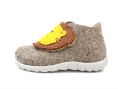 Superfit slippers Happy beige lion woolfilt
